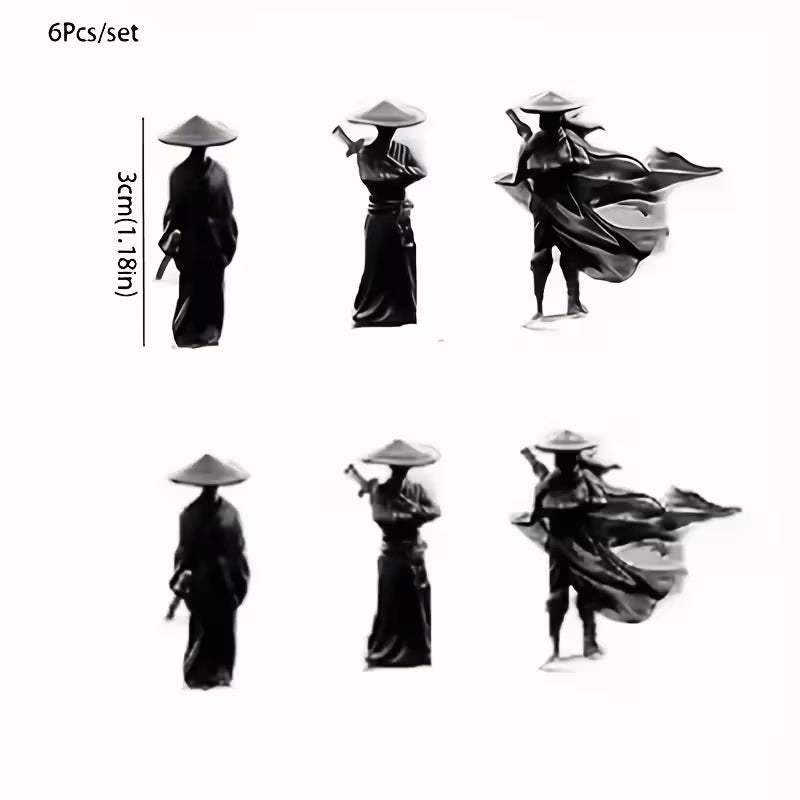 Purilite Select 6pcs Set of "Jianghu Qingyi" Martial Arts Character Figurines