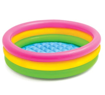 Purilite Select Sunset Glow Baby Pool | Inflatable Kids Bath Tub | Portable Children's Swimming Pool for Indoor & Outdoor Fun