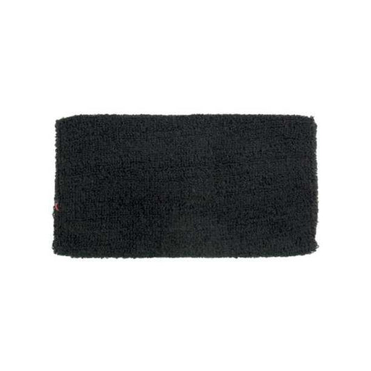 Sports Wrist Sweat Bands 100% Cotton (Black)