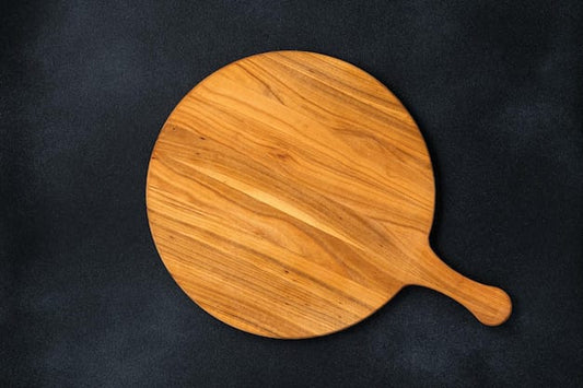8" Pizza cutting board " Wooden Handle "
