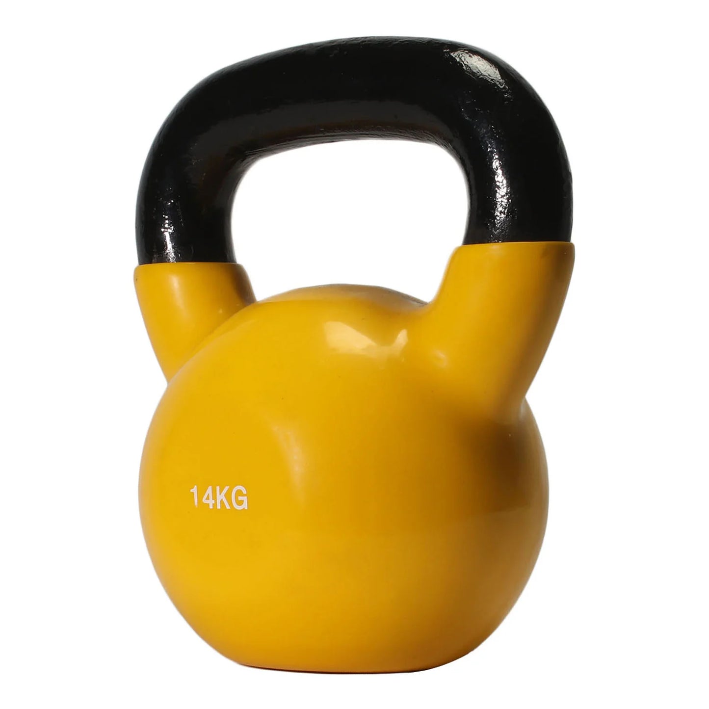 B Fit Vinyl Kettlebell 14kg – Iron Kettlebell for Strength Training