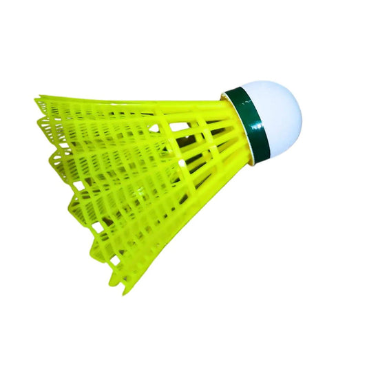 FG DON Badminton Shuttlecock Plastic (Pack of 6, Yellow)