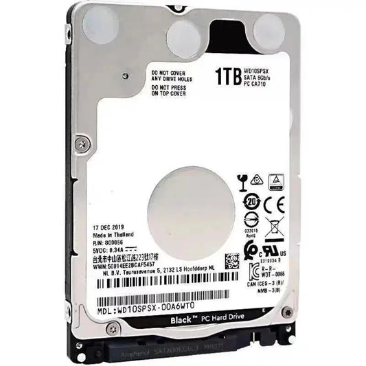 WD Black 1TB 7200 RPM Laptop Hard Drive
