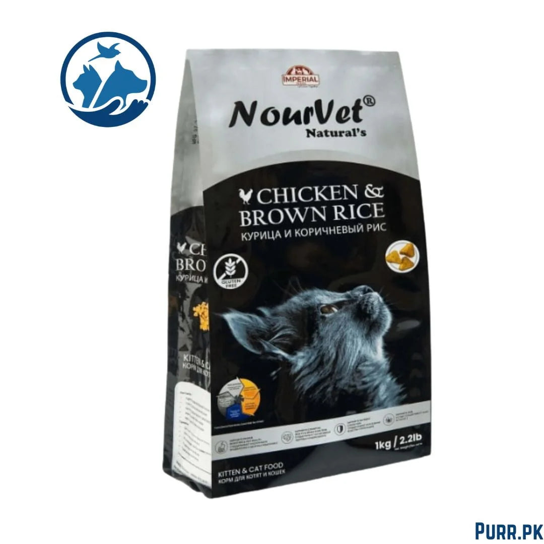 Nourvet Cat Food – 1kg, Complete Nutrition for Adult Cats