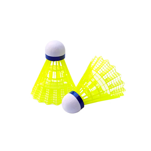 Ghafoor Gold Badminton Shuttlecock Plastic (Pack of 6, Yellow)