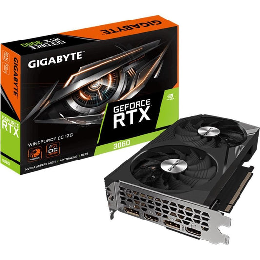 Gigabyte NVIDIA GeForce RTX™ 3060 Windforce OC 12GB GDDR6 Graphics Card