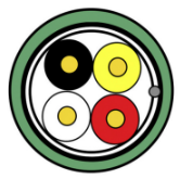 EIB cable 4x0.8B PVC FS PVC (Mtr)