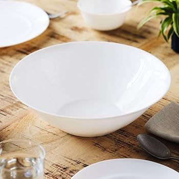 White Serving Bowl " Melamine Bowl "