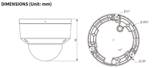 Tiandy Superlite 4MP Motorized Dome Camera - TC-C34KN