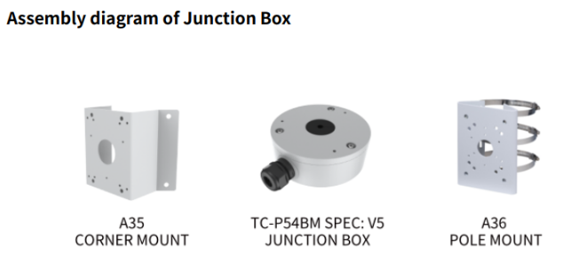 TC-C35WS Spec: I5/E/Y/M/H/4mm/V4 5MP Starlight IR Bullet Camera Full Metal Housing POE, IP67