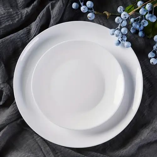 White Melamine Plate – 10" x 10"