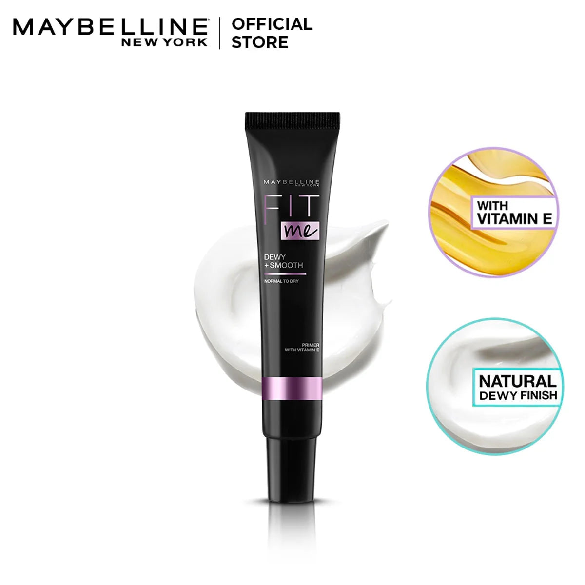 Maybelline Fit Me Dewy & Smooth Primer – Shine-Free Poreless Finish