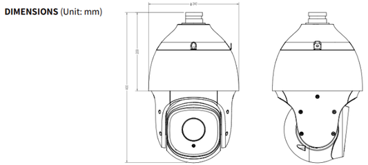 Tiandy TC-H326S Pro Series 2MP 33× Starlight IR PoE PTZ Camera