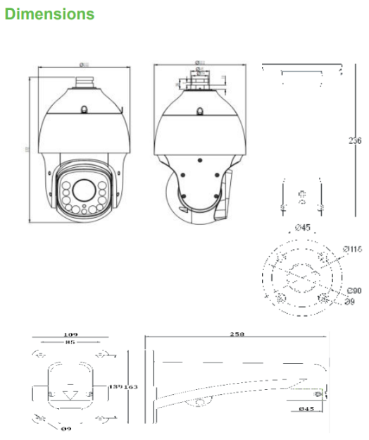 Tiandy TC-H356S Pro Series 5MP 30× Starlight IR PTZ Camera