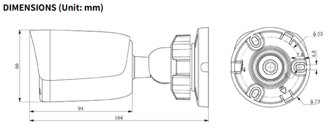 TC-C32QN Spec: I5W/WIFI/2.8mm/V4.0 Wi-Fi Bullet Color Maker 2MP Fixed 2.8mm IP67 (New Arrival)