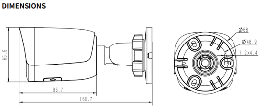 Tiandy Spark Wi-Fi Bullet 2MP Fixed 4mm - TC-C32WN