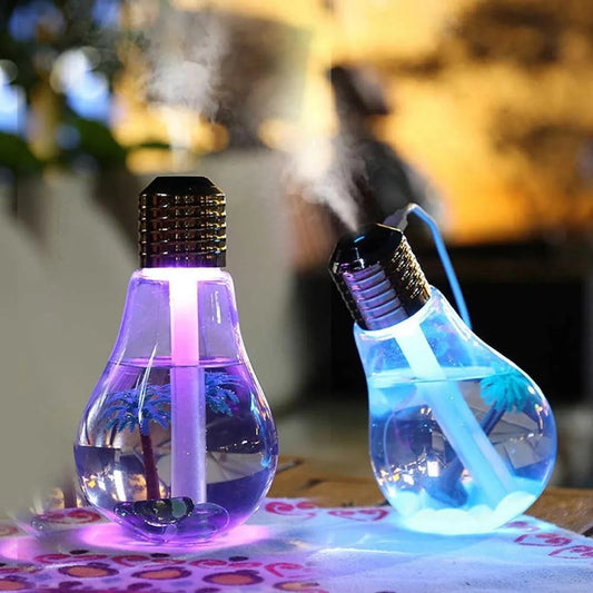 Purilite Select Bulb Shape Air Humidifier with Color Changing LED Lights (USB)