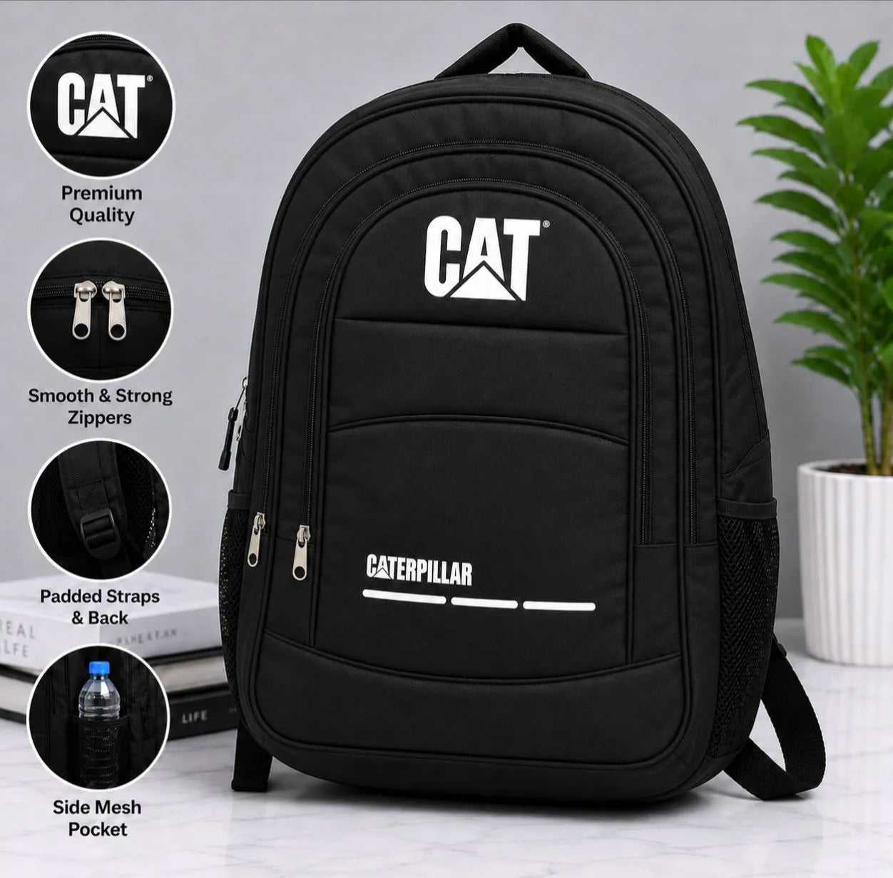 Purilite Select Durable Nylon All-Season Laptop Backpack | Multi-Pocket Travel & Business Bag