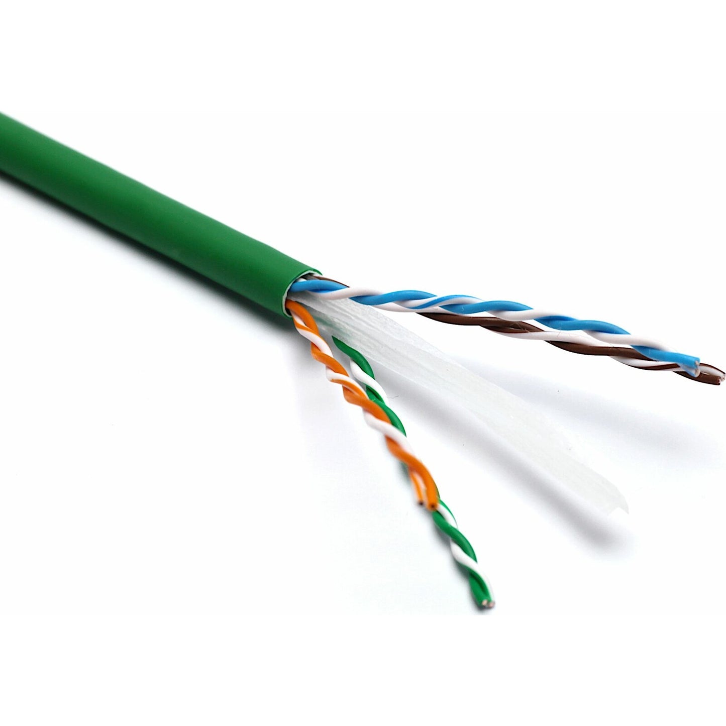 4 Pair U/UTP PVC 24 AWG CAT 6 Networking Cable (Green)