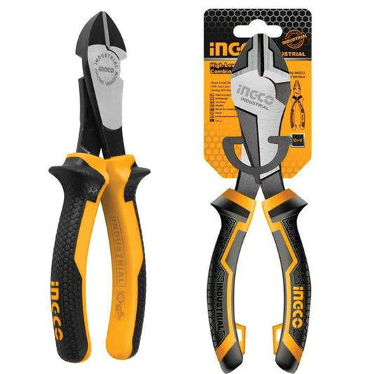 Ingco High Leverage Heavy-Duty Diagonal Cutting Pliers 7"