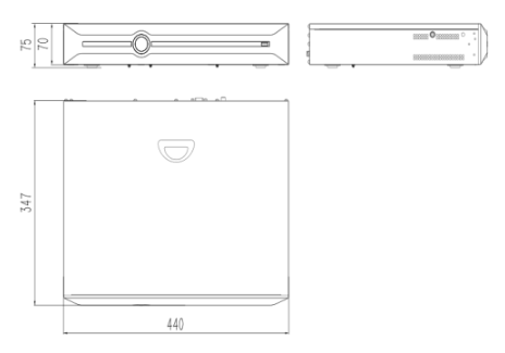 Tiandy Pro 40ch NVR 4HDD 12MP Recorder I/B/N/V4.0 - TC-R3440