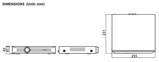 Tiandy TC-R3110 (I/B/K/V3.0) – 10CH H.265 Lite-K NVR 1HDD 5MP Recorder