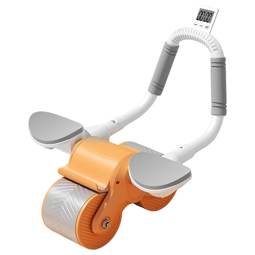 Abdominal Roller Wheel with Elbow Support and Automatic Rebound