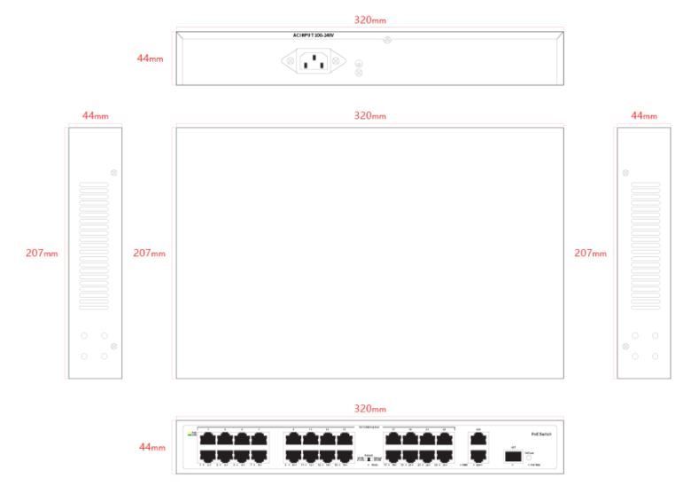 TC-P3S027 Spec:2/M/HP 24 Port PoE Switch (New Arrival)