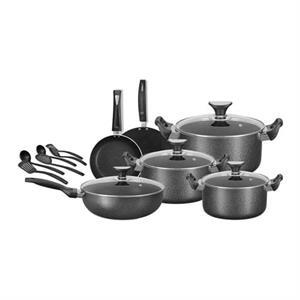 Carroli Max Non-Stick Gift Pack 16 Pc with Glass Lids