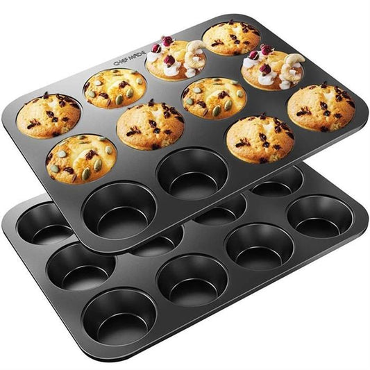 12-Hole Non-Stick Muffin & Cupcake Tray