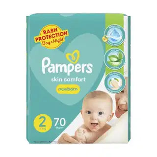 Pampers Dry Diapers Mega Pack Small Size 2 (70 Pcs)