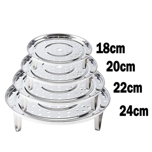 3-Piece Stainless Steel Steamer Stands & Racks