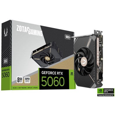 ZOTAC GAMING GeForce RTX 5060 SOLO 8GB GDDR7 128-bit Graphics Card
