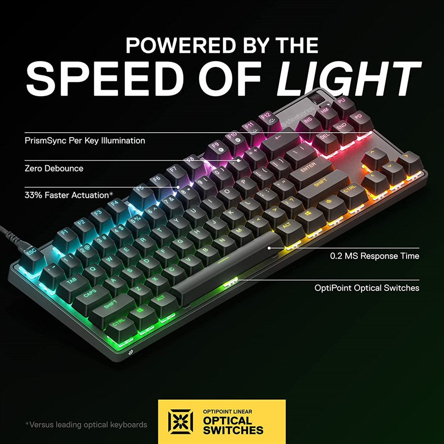 SteelSeries Apex 9 TKL Next Gen Optical Gaming Keyboard
