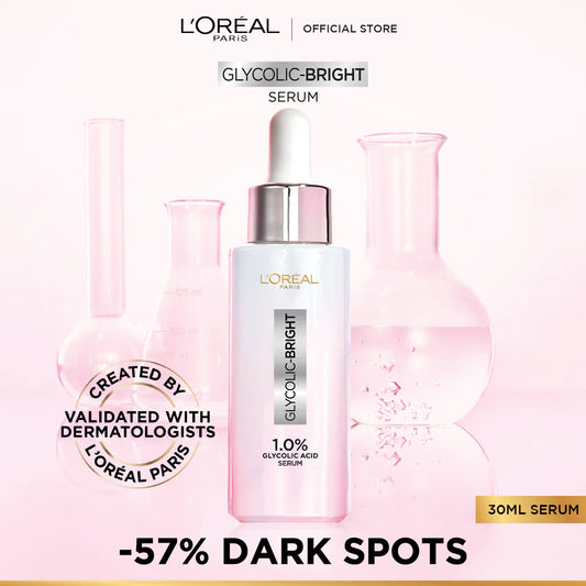 LOral Paris Glycolic Bright Instant Glowing Face Serum (30ml)