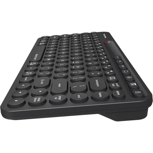 A4Tech Fstyler FBK36C AS Bluetooth and 2.4G Rechargeable Keyboard Black