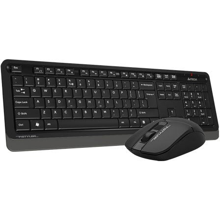 A4Tech Fstyler FG1012s 2.4G Wireless Desktop Keyboard  Mouse Black