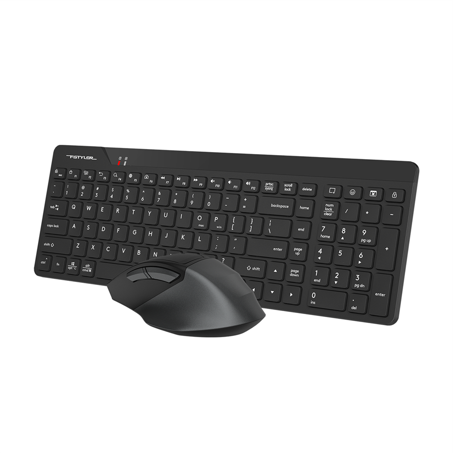 A4Tech FG2400 Air2 2.4G Wireless QuietKey Combo Set Black