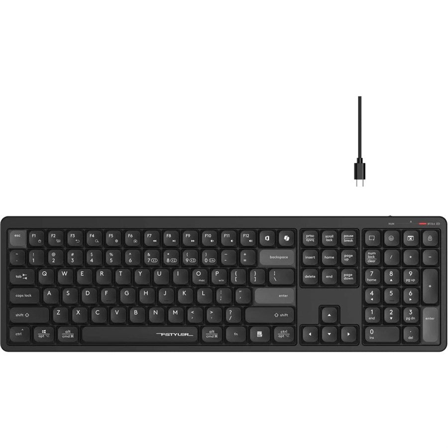 A4Tech FBX55C Dual Mode Wireless Keyboard Black