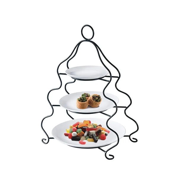 3 Layers Cake Pastry Platter Elegant & Functional 3-Tier Serving Tower