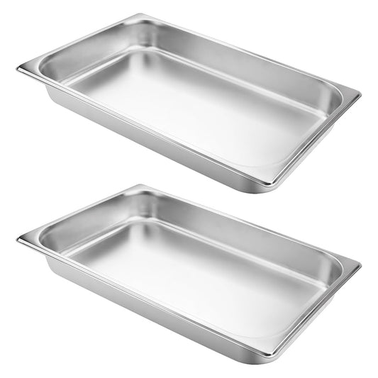 Hotel Pan / Food Container – Imported Stainless Steel (13" x 10" x 2.5")