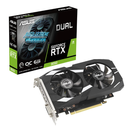 ASUS Dual NVIDIA GeForce RTX 3050 6GB OC Edition Graphics Card