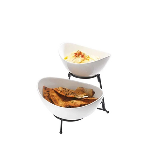 Brilliant 2 Tier Oval Holder Luxurious Gold Finish for Elegant Display