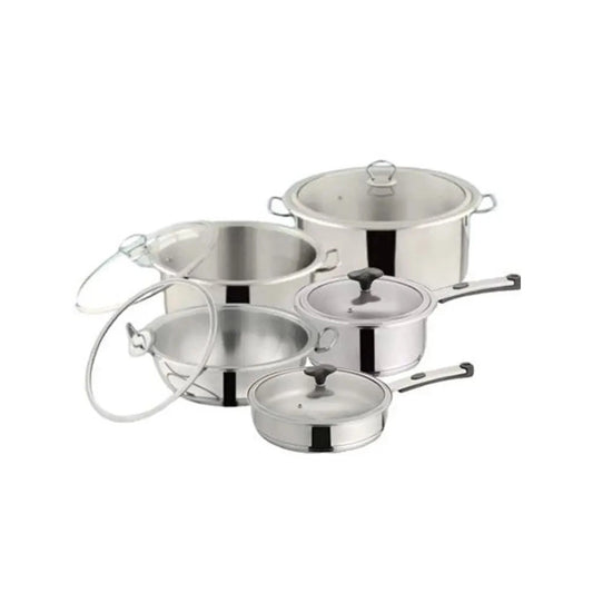 Alpha Stainless Steel Cookware Set 12 Pieces