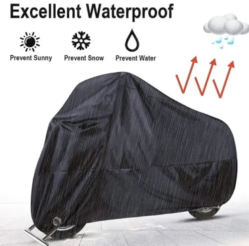 Purilite Select Full Size Waterproof Motorcycle Cover for 70cc & 125cc Bikes | Scratch Resistant Dust Protection Parking Cover