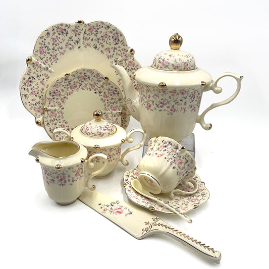 The Jasmine Tea Set Elegant Ceramic Tea Service for Refined Moments