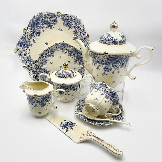 The Jasmine Tea Set Elegant Ceramic Tea Service for Refined Moments