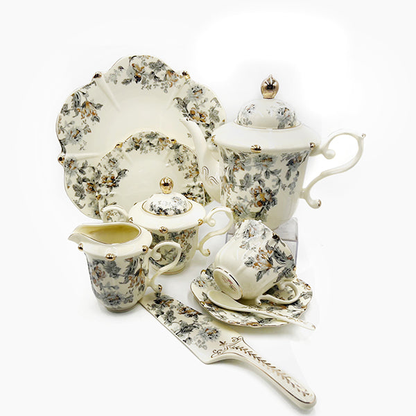 The Jasmine Tea Set Elegant Ceramic Tea Service for Refined Moments