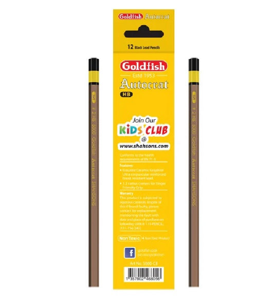 Goldfish Autocrat 12 Pcs HB Pencils Cardboard Pack