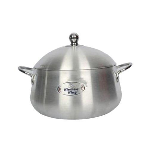 Kitchen King High Quality Aluminium Belly Julia Pot 30cm (Silver)